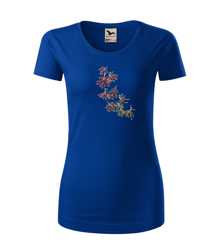 Vyšívané dámske tričko, Organic, výšivka BALETKY